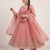 peach embroidered anarkali suit with dupatta