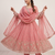 peach embroidered anarkali suit with dupatta