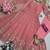 peach embroidered anarkali suit with dupatta