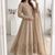 cream embroidered anarkali suit with dupatta