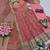  peach festive anarkali suit for women