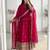  rani pink festive anarkali suit for women