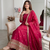  rani pink festive anarkali suit for women
