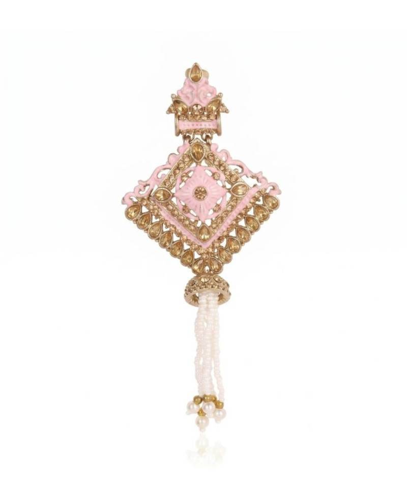   groom sherwani necklace moti mala layered for wedding | groom mala with brooch set