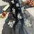 Grey shaded burberry jimmy choo saree with dual sequence work