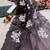 Mauve shaded burberry jimmy choo saree with dual sequence work