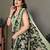 Light Green Color Printed Chiffon Saree