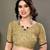 Light Mustard Color Printed Chiffon Saree