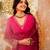 Pink color stylish readymade viscose chanderi fabric suit for trendy girls