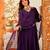 Purple color stylish readymade viscose chanderi fabric suit for trendy girls