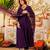 Purple color stylish readymade viscose chanderi fabric suit for trendy girls