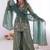 Grey color stylish readymade fendy satin fabric suit for trendy girls