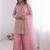 Pink color stylish readymade fendy satin fabric suit for trendy girls