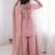 Pink color stylish readymade fendy satin fabric suit for trendy girls