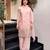 Pink color stylish readymade crepe fabric suit for trendy girls