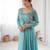 Blue color designer partywear attire for trendy ceremonial looks