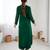 Dark green color designer partywear attire for trendy ceremonial looks