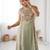 Pista green color designer partywear attire for trendy ceremonial looks