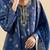 Blue color viscose jacquard fabric designer readymade palazzo suit for girl