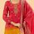 Pink color viscose jacquard fabric designer readymade palazzo suit for girl