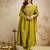 Parrot green color vichitra silk fabric designer embroidery work ethnic partywear salwar suit