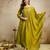 Parrot green color vichitra silk fabric designer embroidery work ethnic partywear salwar suit