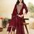Maroon color vichitra silk fabric designer embroidery work ethnic partywear salwar suit