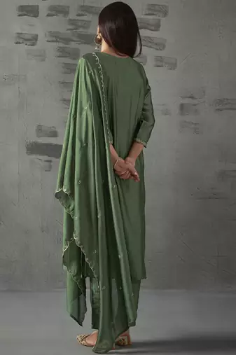 Pisra color vichitra silk fabric designer embroidery work ethnic partywear salwar suit