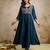 Petrol blue color vichitra silk fabric designer embroidery work ethnic partywear salwar suit