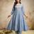 Sky blue color vichitra silk fabric designer embroidery work ethnic partywear salwar suit
