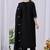 Black color mul cotton fabric designer embroidery work festive salwar kameez for girls