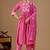 Pink color mul cotton fabric designer embroidery work festive salwar kameez for girls