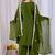 Mahendi color mul cotton fabric designer embroidery work festive salwar kameez for girls