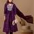 Purple color mul chanderi fabric ethnic partywear suit for trendy girls