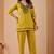 Mustard color cotton flex fabric designer cord set for casual girlie looks