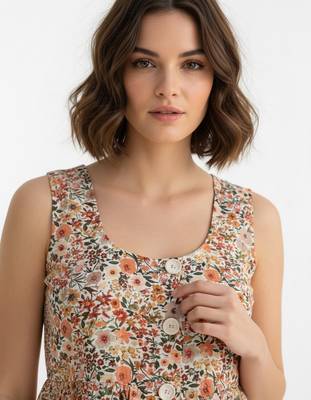 Multy color poly crepe fabric designer printed stylish casual tops for girls 3