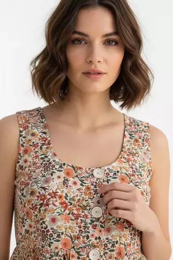 Multy color poly crepe fabric designer printed stylish casual tops for girls
