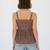 Green color poly crepe fabric designer printed stylish casual tops for girls