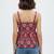 Blue color poly crepe fabric designer printed stylish casual tops for girls