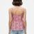 Grey color poly crepe fabric designer printed stylish casual tops for girls