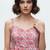 Grey color poly crepe fabric designer printed stylish casual tops for girls
