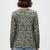 Green color poly crepe fabric designer printed stylish casual tops for girls