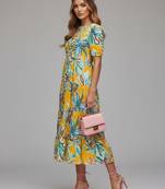 Yellow color stylish partywear kurta for fashinova girls ceremonial wear