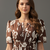 Brown color stylish partywear kurta for fashinova girls ceremonial wear