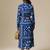 Blue color stylish partywear kurta for fashinova girls ceremonial wear