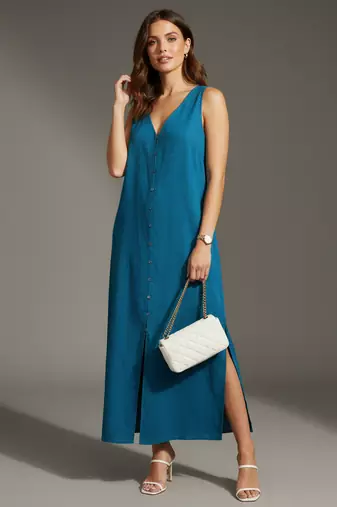 Teal color stylish partywear kurta for fashinova girls ceremonial wear