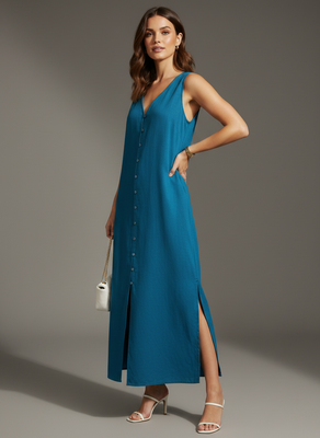 Teal color stylish partywear kurta for fashinova girls ceremonial wear 4