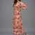 Rust orange color stylish partywear kurta for fashinova girls ceremonial wear