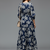 Navy blue color stylish partywear kurta for fashinova girls ceremonial wear