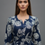 Navy blue color stylish partywear kurta for fashinova girls ceremonial wear